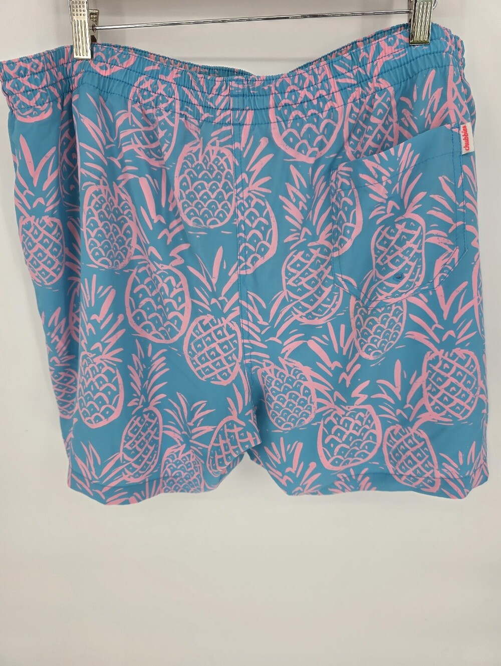 Chubbies Swim Trunks XXL 5.5" Inseam Pineapple Print Blue Pink - Picture 4 of 9
